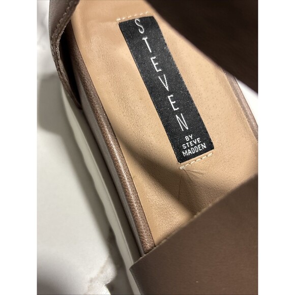 Steven By Steve Madden Keanna Cross Straps Taupe Platform Wedge Sandals Size 10 - Picture 15 of 15